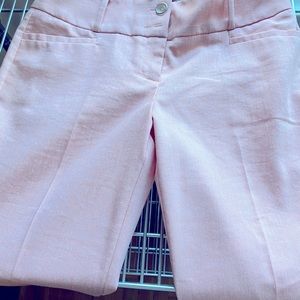 Linen pale pink pants